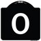 Signmission Sign with Letter O Heavy-Gauge Aluminum Architectural Sign, 18" x 18", BW-1818-22936 A-DES-BW-1818-22936 - alternate 1
